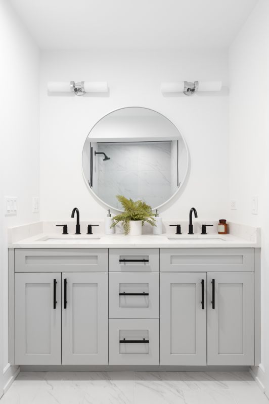 Floating Vanity and Minimalist Fixtures